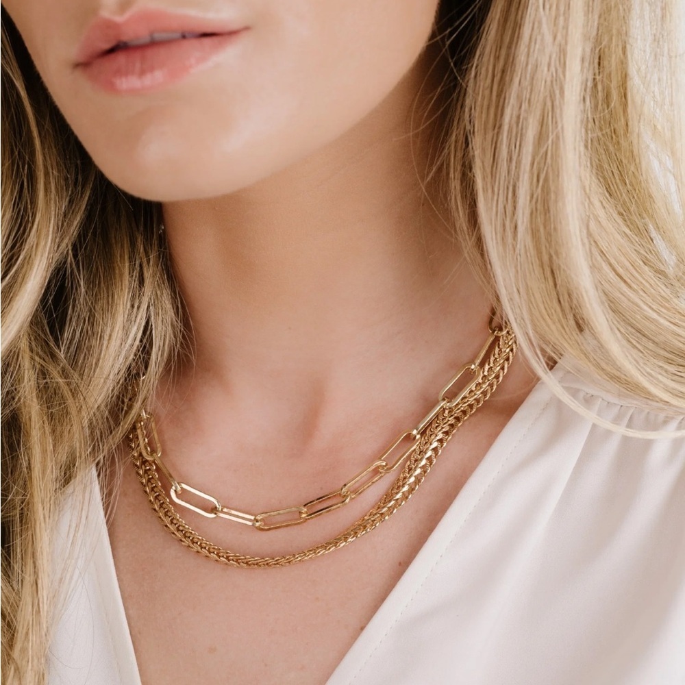 Ettika 18K Gold Plated Interlinked Chain Necklace - Picture 6 of 6